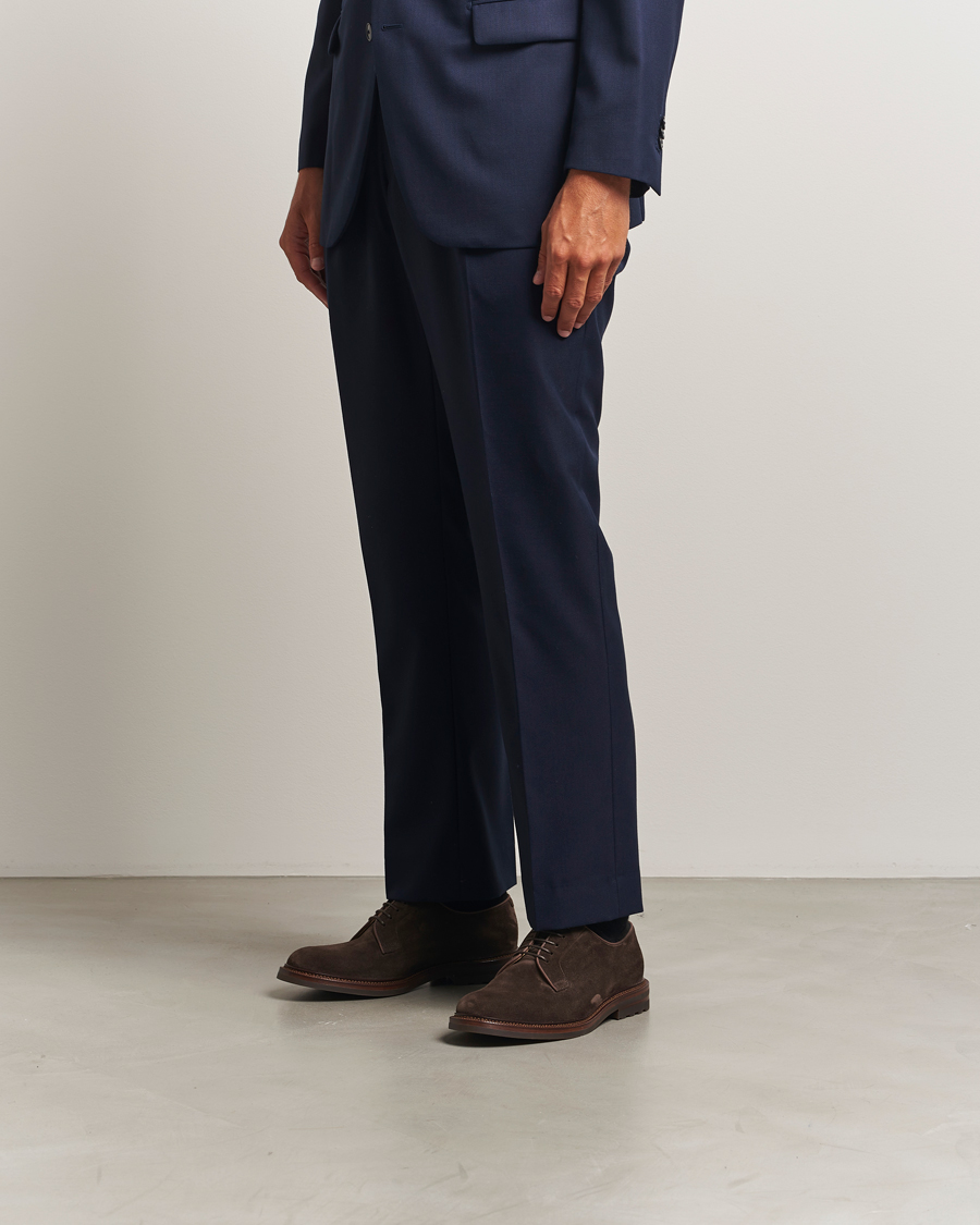 Hombres | Zapatos derby | Brunello Cucinelli | Plain Toe Derby Dark Brown Suede