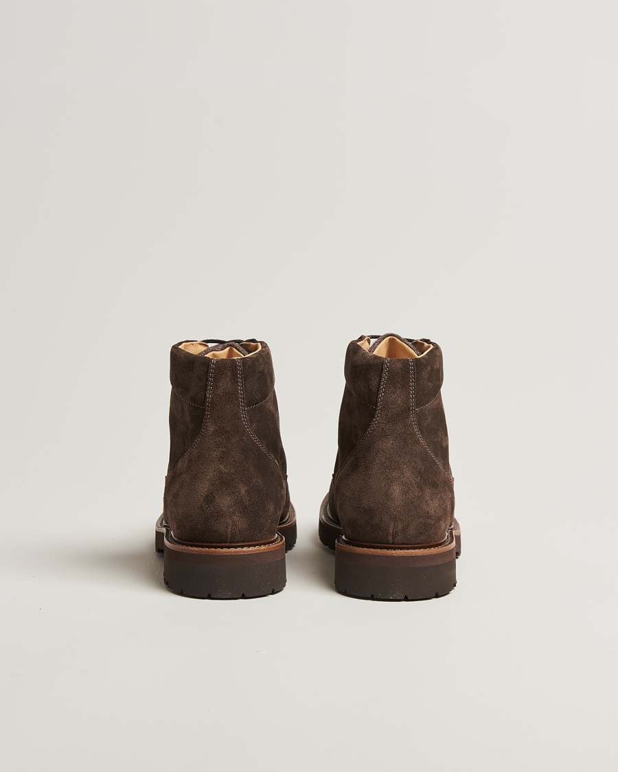 Hombres | Botas | Brunello Cucinelli | Lace Up Boots Dark Brown Suede