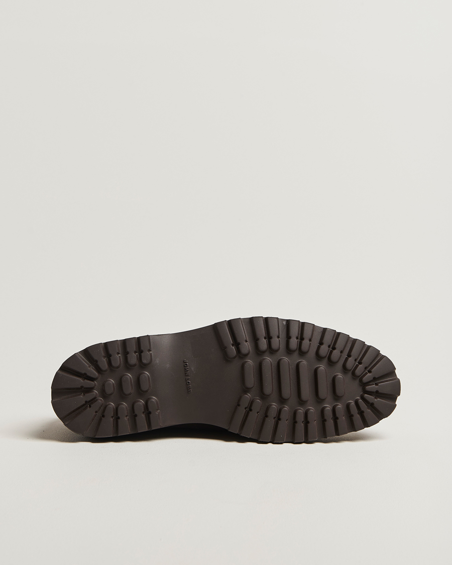 Hombres | Zapatos derby | John Lobb | Tide Moc Toe Derby Dark Brown Nubuck