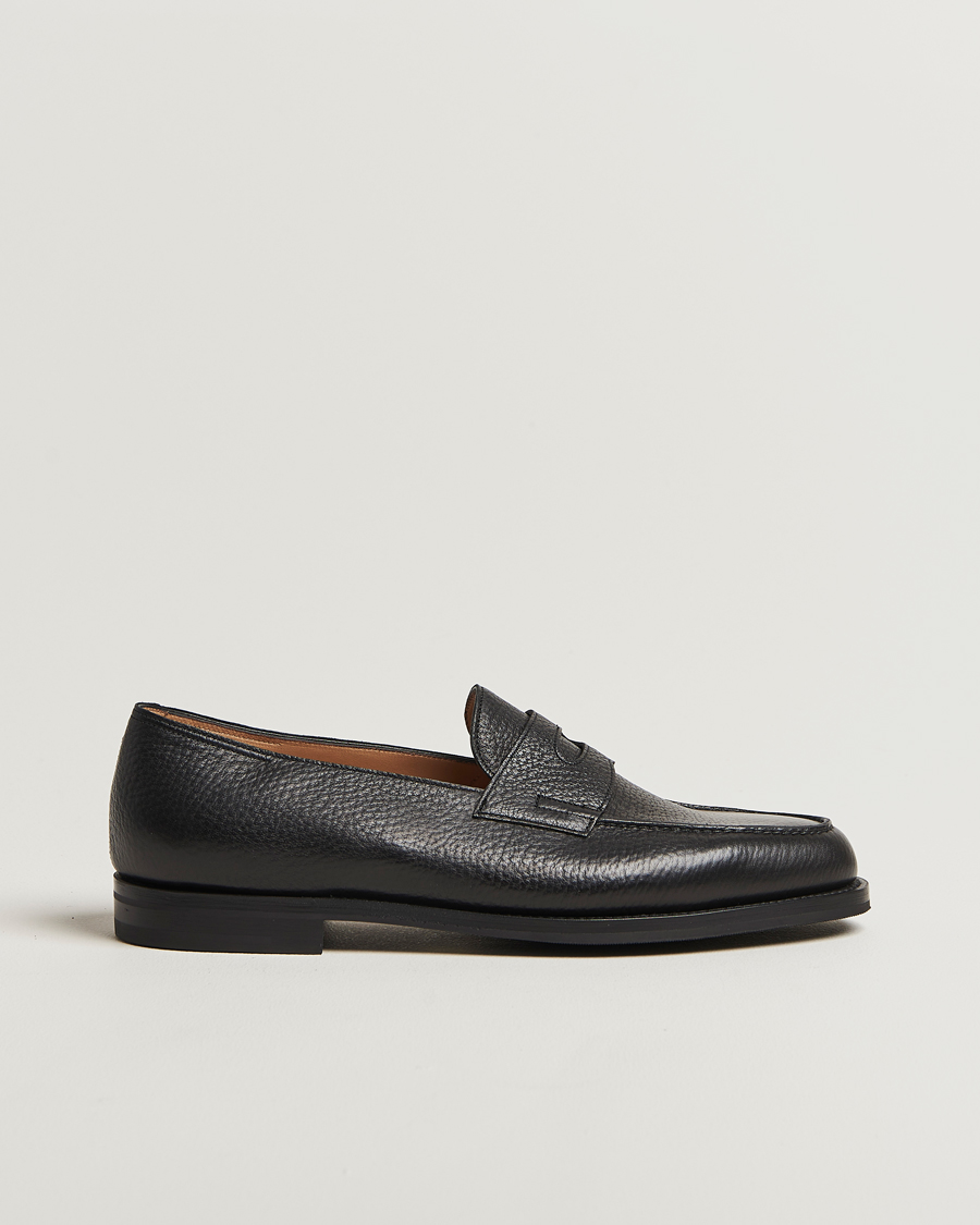 Hombres | John Lobb Lopez Penny Loafer Black Grain | John Lobb | Lopez Penny Loafer Black Grain
