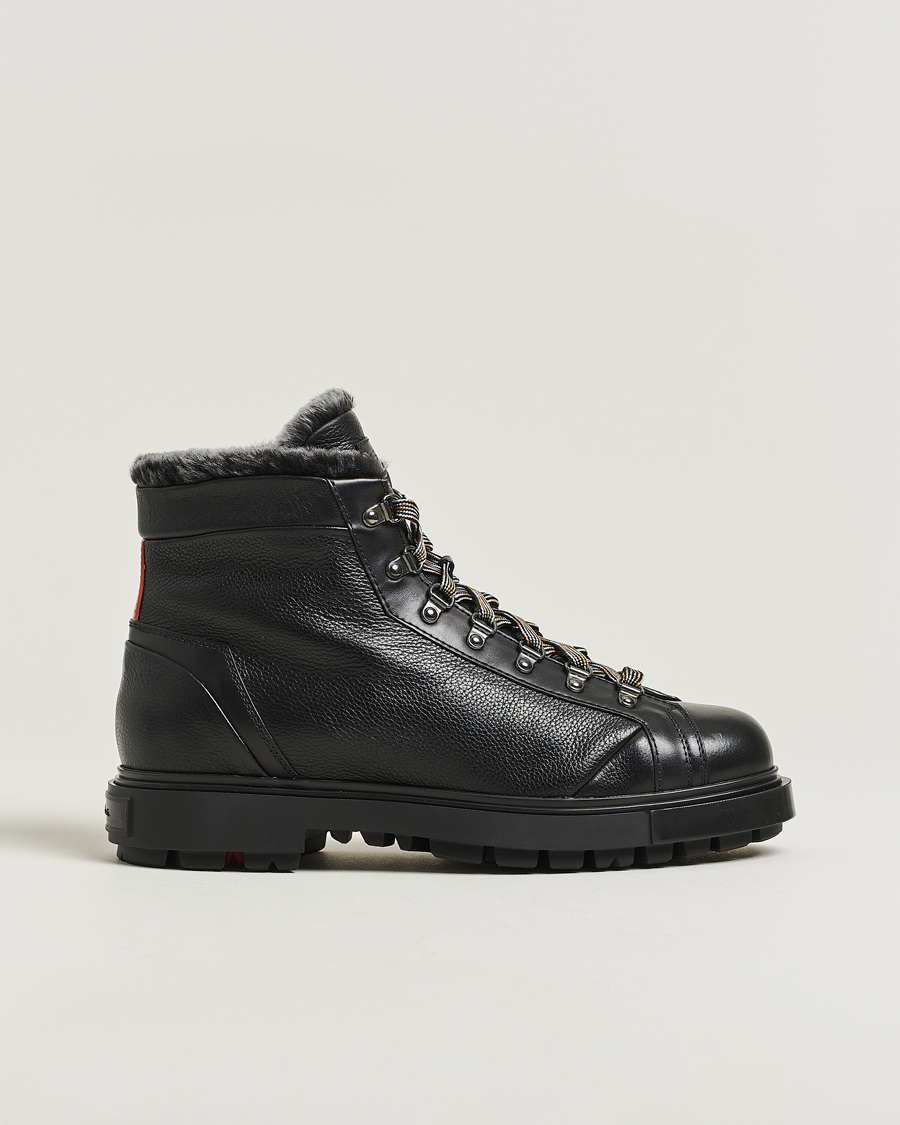 Hombres | Botas | Santoni | St Moritz Winter Boots Black Calf