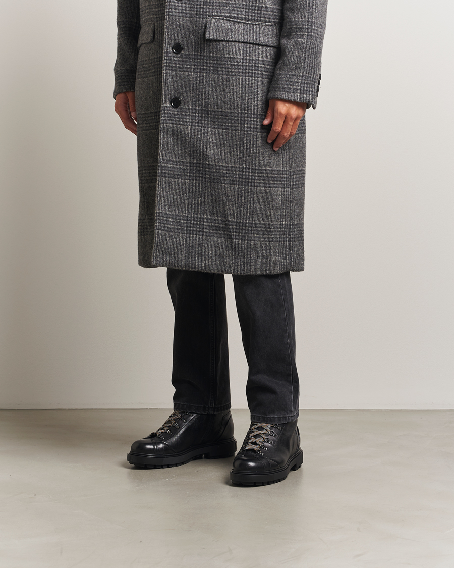 Hombres | Botas | Santoni | St Moritz Winter Boots Black Calf