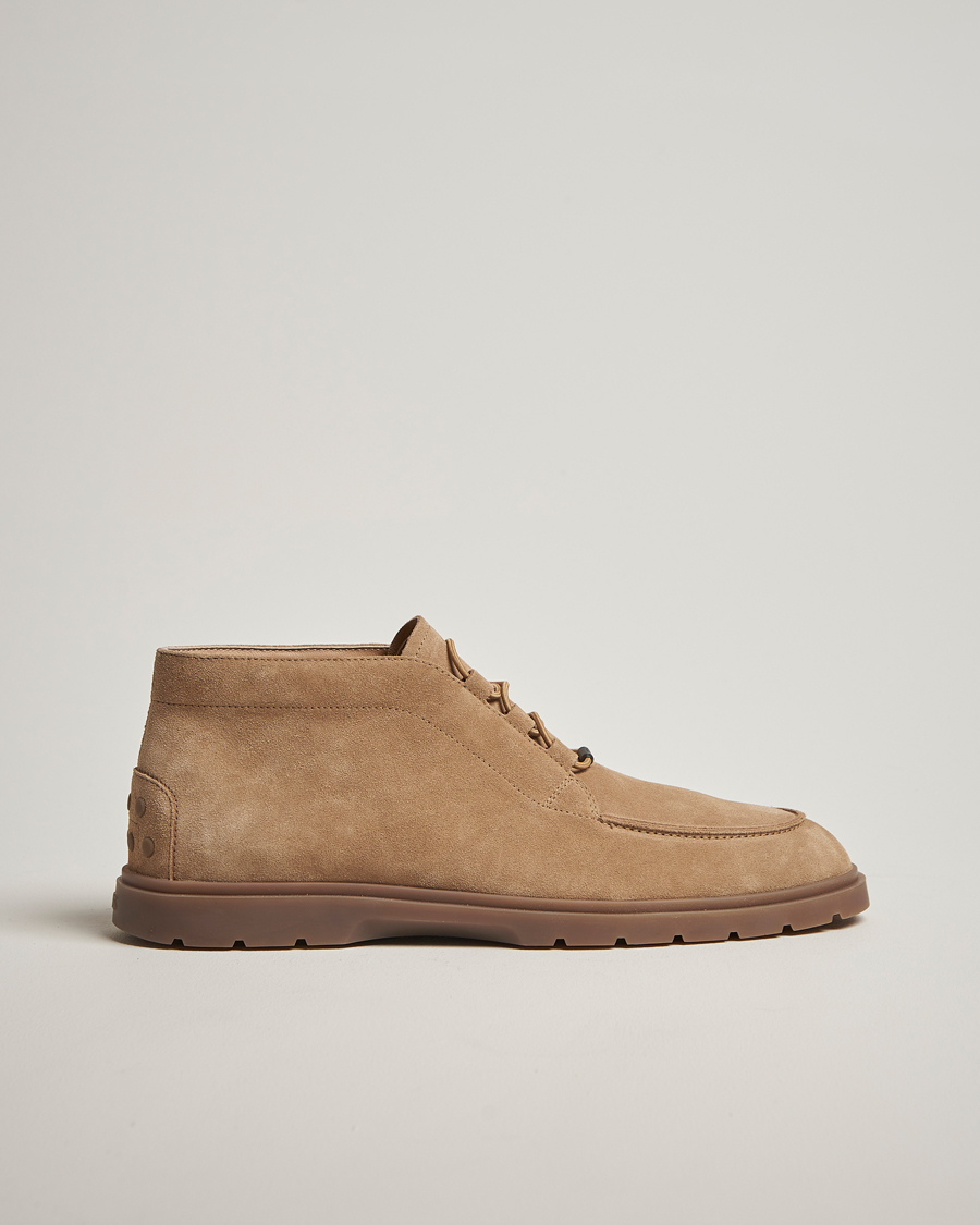 Hombres | Botas | Tod's | Polacco Moc Desert Boots Beige Suede
