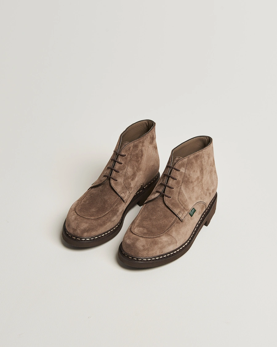 Hombres | Botas | Paraboot | Chambord Mid Derby Brown Suede