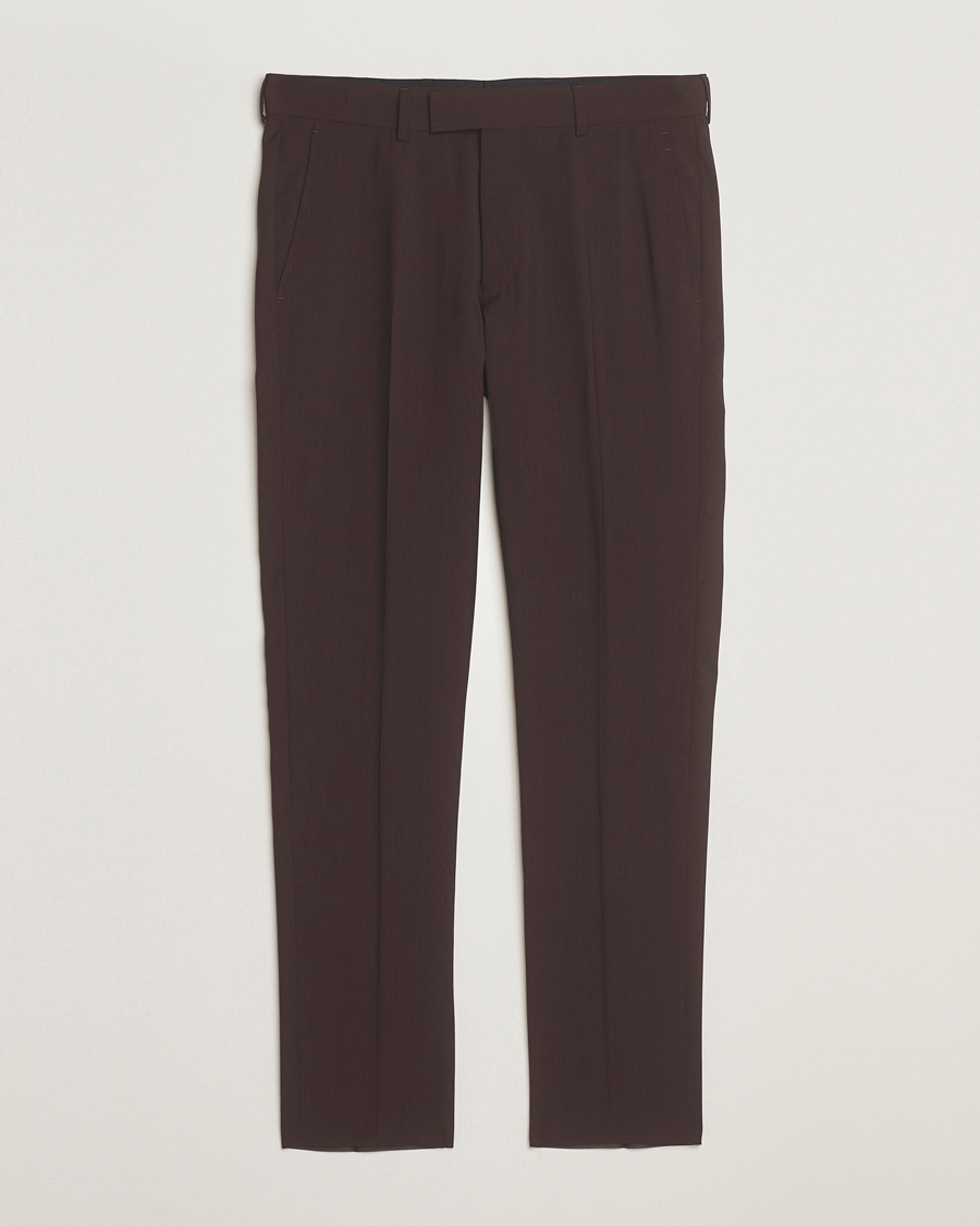 Hombres | Pantalones | Tiger of Sweden | Tenuta Wool Suit Trousers Triumph Steel