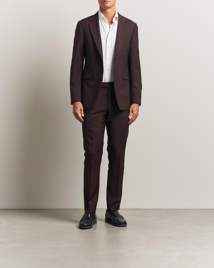 Hombres | Pantalones | Tiger of Sweden | Tenuta Wool Suit Trousers Triumph Steel