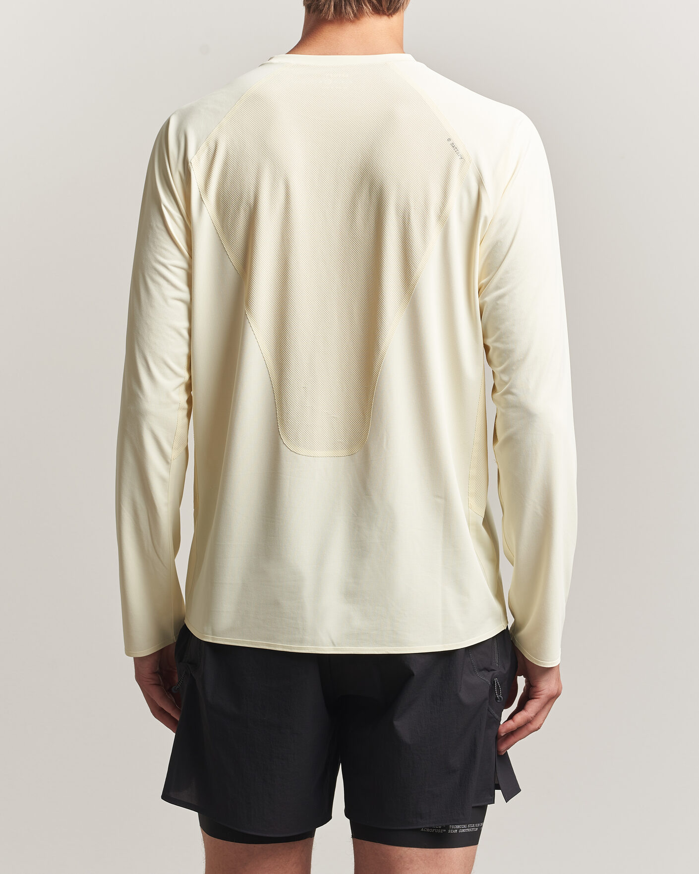 Hombres | Camisetas | Satisfy | AuraLite UV Long Sleeve T-Shirt Transparent Yellow
