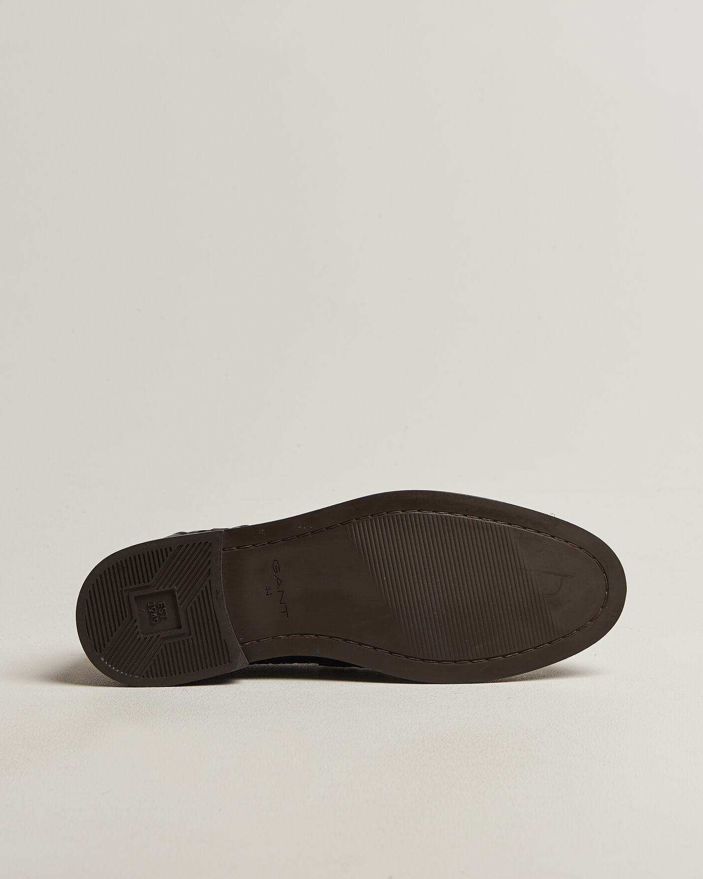 Hombres | Mocasines | Gant | Lozham Braided Leather Loafer Dark Brown