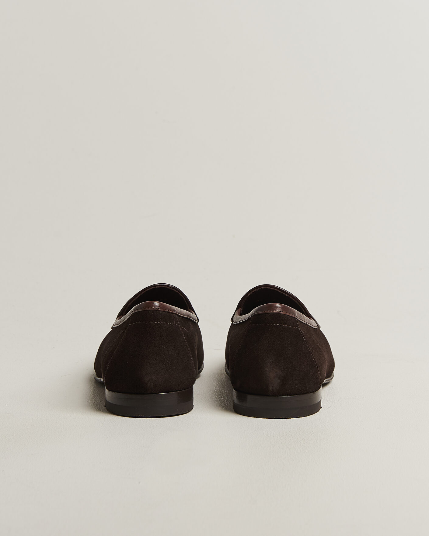 Hombres | Mocasines | Loake 1880 | Belgrave Suede Belgian Loafer Dark Brown