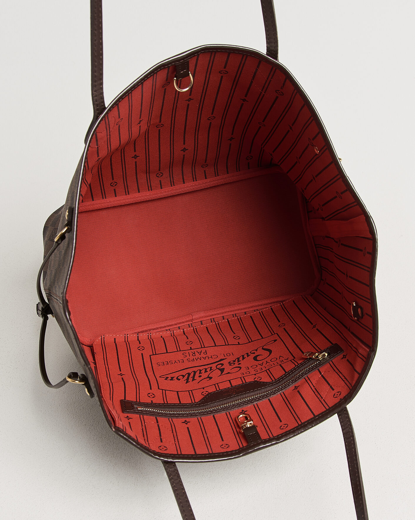 Hombres | Pre-Owned & Vintage Bags | Louis Vuitton Pre-Owned | Neverfull MM Damier Ebene