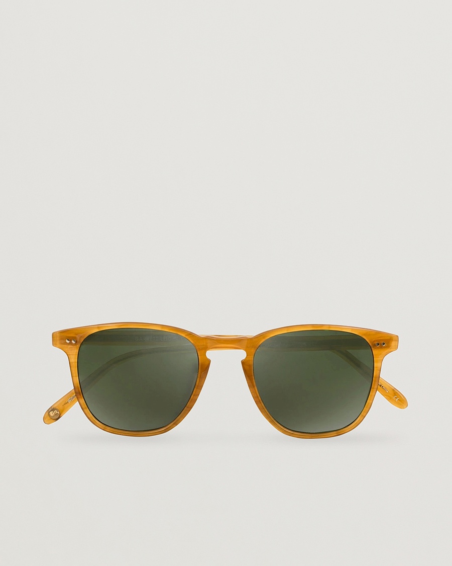 Garrett Leight Brooks 47 Sunglasses Butterscotch/Green Polarized – Amarillo