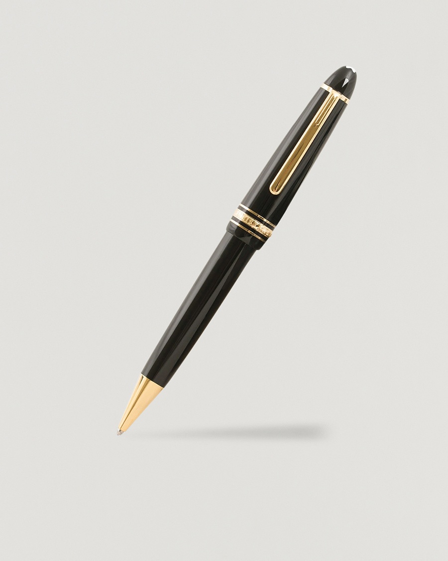 Montblanc 161 Meisterstück Ballpoint LeGrand Pen Black/Yellow Gold – Negro