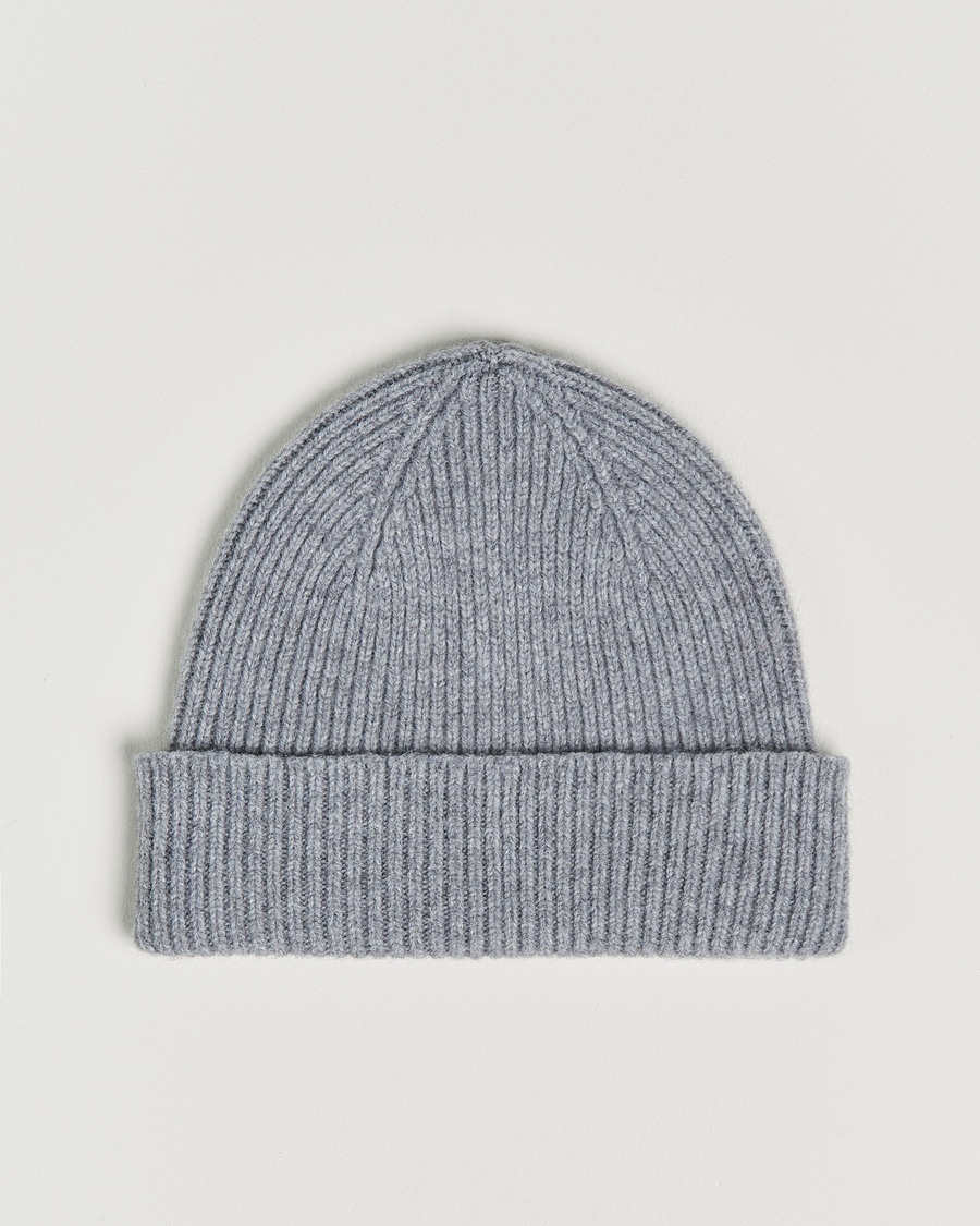 Le Bonnet Lambswool/Caregora Beanie Smoke – Gris