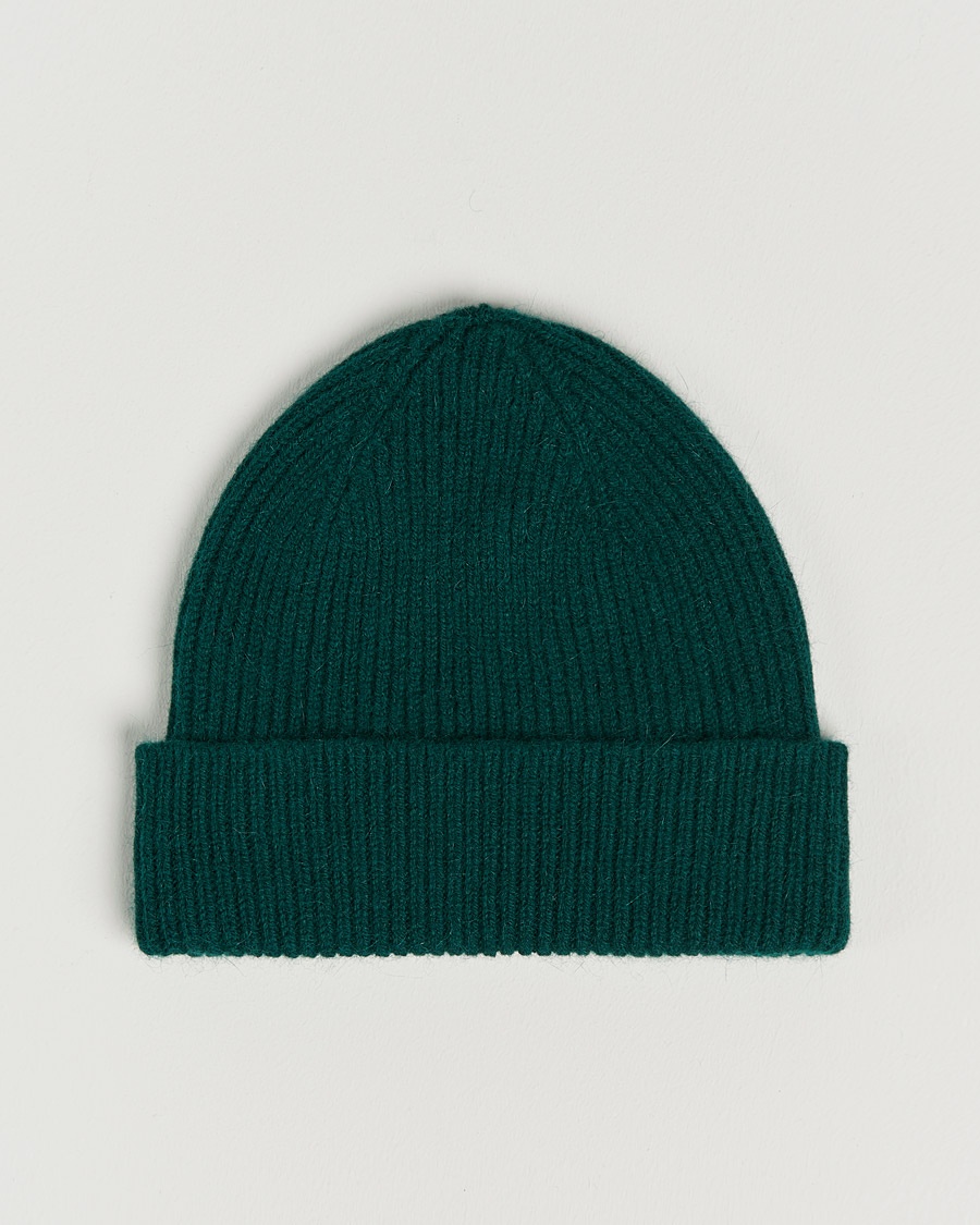 Le Bonnet Lambswool/Caregora Beanie Moss – Verde