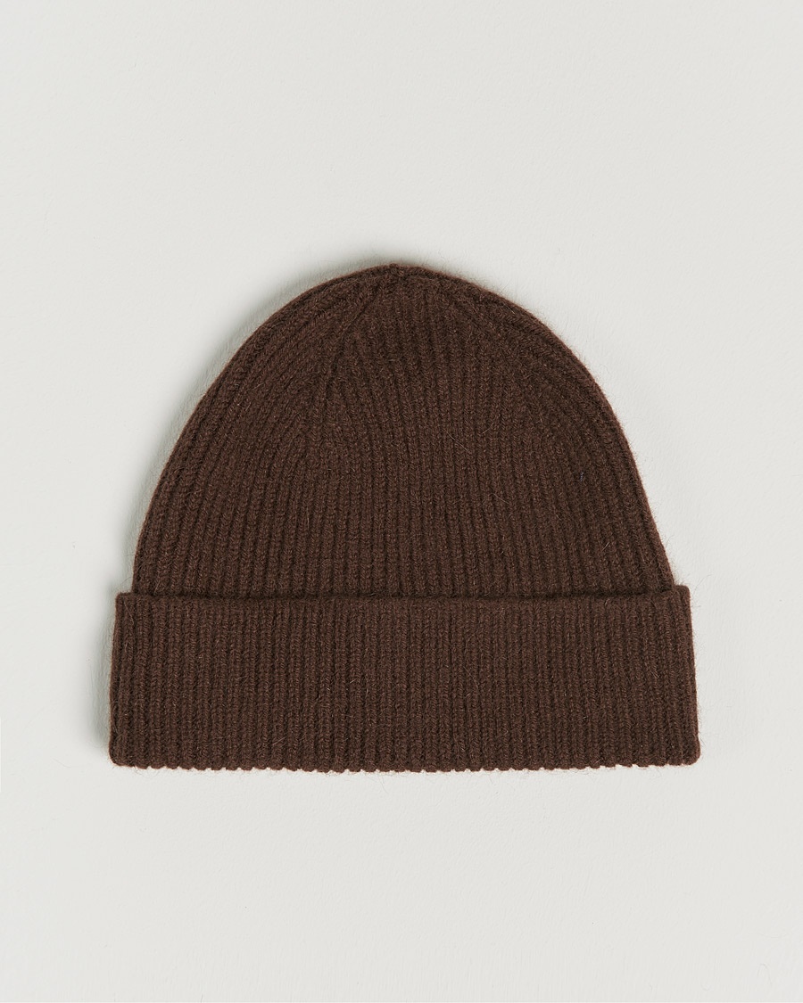 Le Bonnet Lambswool/Caregora Beanie Gingerbread – Marrón