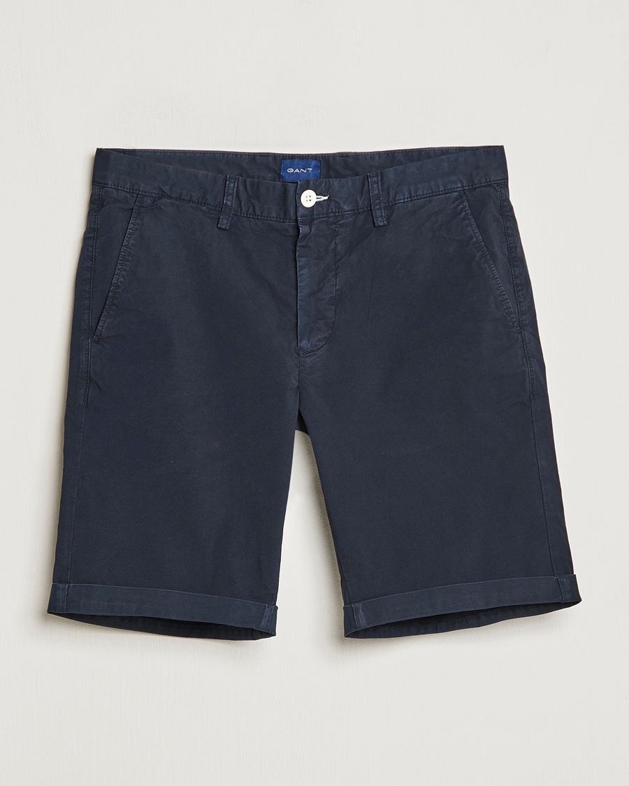 GANT Regular Sunbleached Shorts Marine – Azul