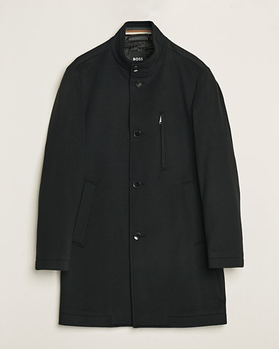  Hyde Stand Up Collar Coat Black