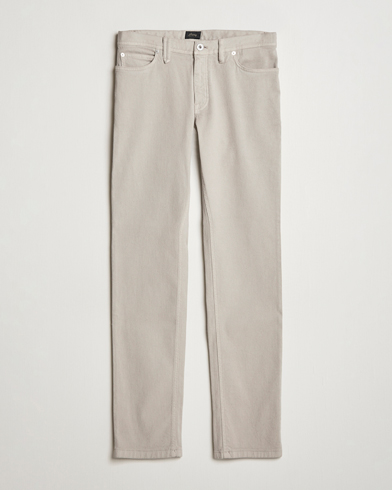  Slim Fit 5-Pocket Cotton Pants Light Beige