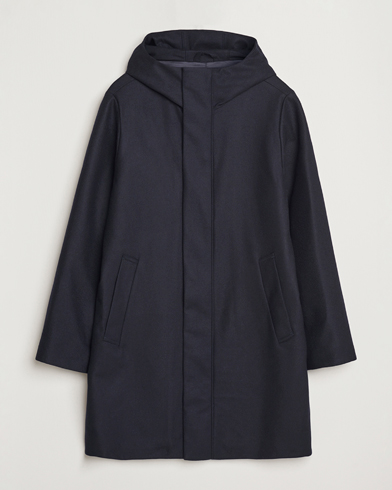  Knox Hooded Coat Navy Blue