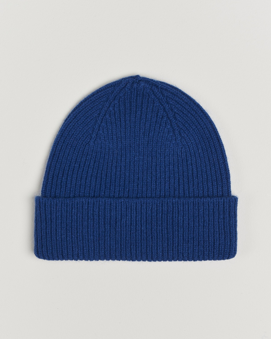 Le Bonnet Lambswool/Caregora Beanie Marin – Azul