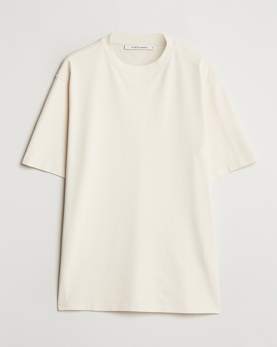 A Day's March Tron Casual Heavy T-Shirt Off White – Blanco