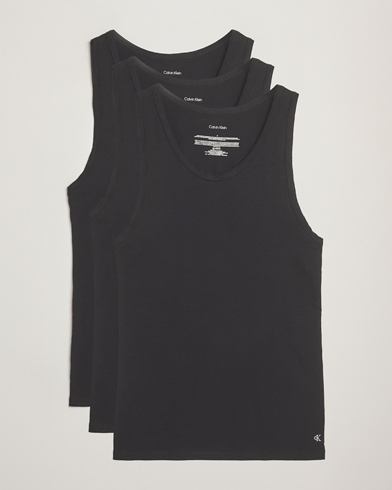 Calvin Klein 3-Pack Cotton Tank Top Black – Negro