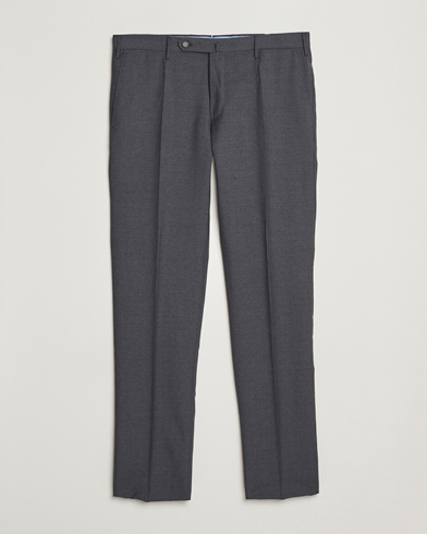  Slim Fit Super 100s Wool Trousers Medium Grey