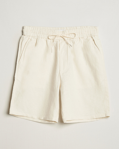 LES DEUX Otto Linen Shorts Ivory – Blanco