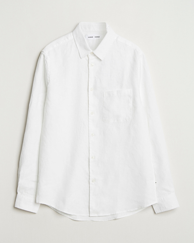 Samsøe Samsøe Liam Linen Shirt White – Blanco