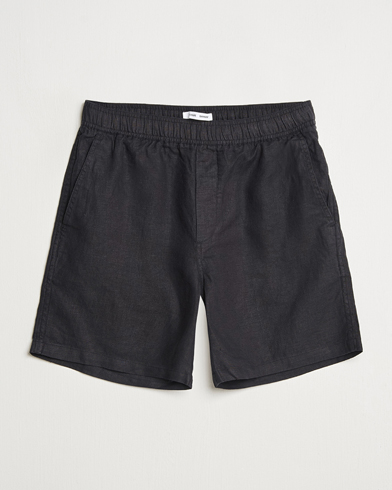 Samsøe Samsøe Jabari Linen Drawstring Shorts Black – Negro