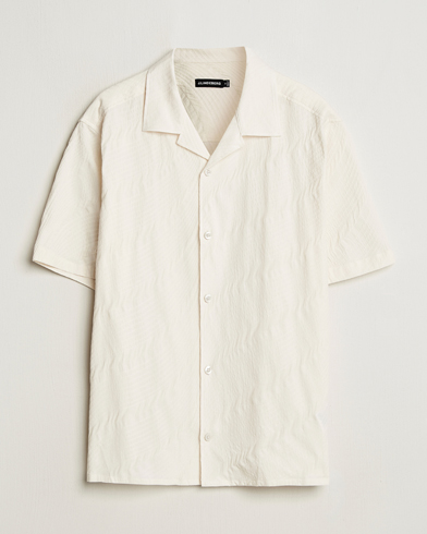 J.Lindeberg Donso Stretch Texture Shirt Moonbeam – Blanco