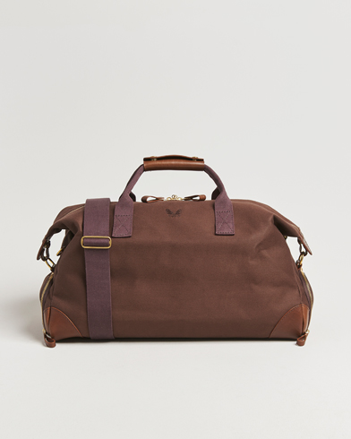 Bennett Winch Canvas Weekender Black Chocolate – Marrón