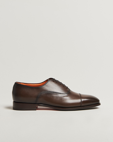 Santoni Adrian Oxford Dark Brown Calf – Marrón