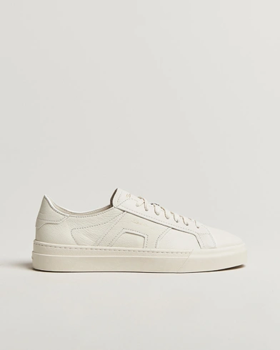 Santoni Double Buckle Sneakers White Grain – Blanco