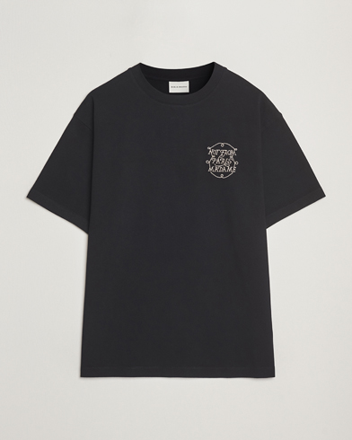 Drôle de Monsieur Slogan Tresses T-Shirt Black – Negro