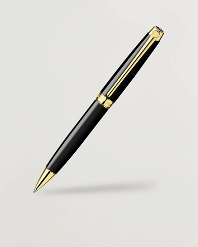Caran d'Ache Caran d' Ache Léman Ballpoint Pen Ebony Black/Gold Plated – Negro