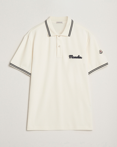 Moncler Vintage Logo Polo Off White – Blanco