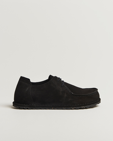 BIRKENSTOCK Utti Lace Suede Loafer Black – Negro