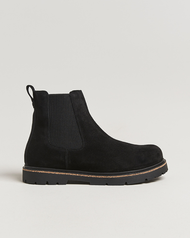 BIRKENSTOCK Highwood Suede Chelsea Boot Black – Negro