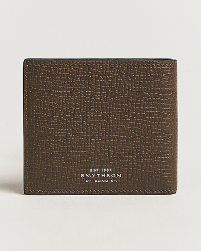 Smythson Ludlow 6 Card Wallet Dark Olive – Verde