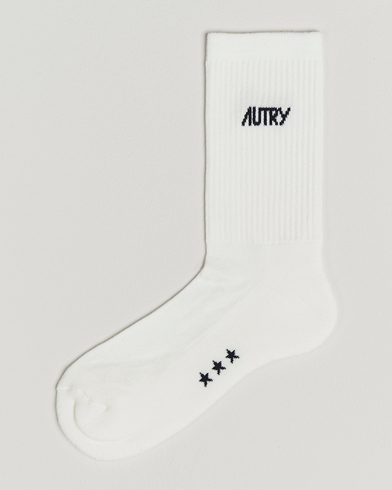 Autry Logo Socks White – Blanco