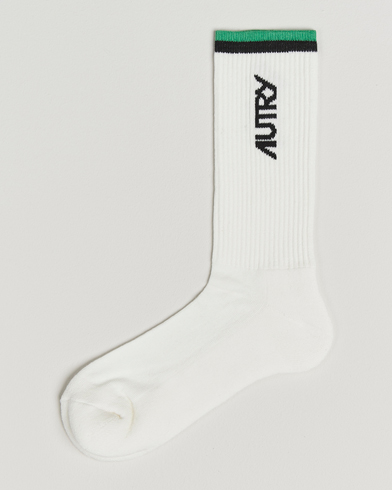 Autry Logo Socks White – Blanco