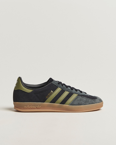 adidas Originals Gazelle Indoor Sneaker Black/Green – Negro