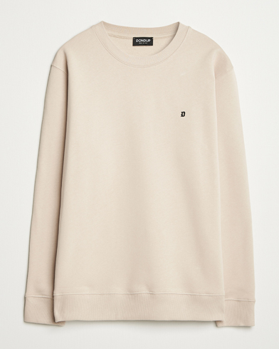 Dondup Logo Crew Neck Sweatshirt Ecru – Beige