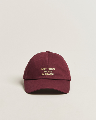Drôle de Monsieur Slogan Baseball Cap Wine – Rojo