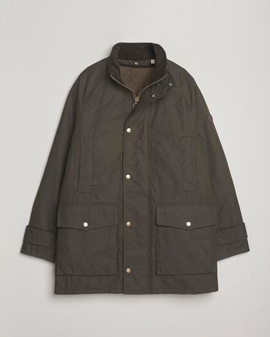 GANT Double Decker Waxed Jacket Dark Sage – Verde