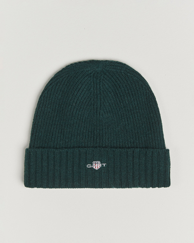 GANT Wool Lined Beanie Tartan Green – Verde