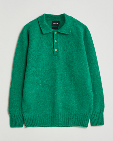 Howlin' Brushed Wool Polo Greendream – Verde