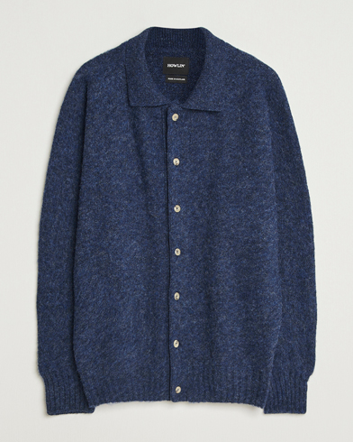 Howlin' Brushed Wool Cardigan Denim – Azul