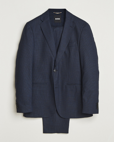 BOSS BLACK Huge Wool Suit Dark Blue – Azul